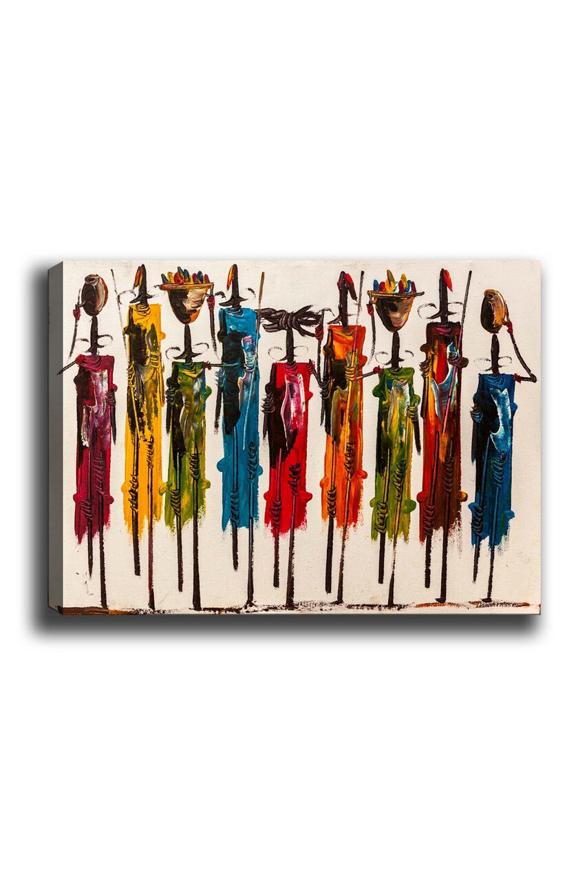 Tablou decorativ, Kanvas Tablo (70 x 100), Cadru: 100% LEMN (grosime: 3 cm), Multicolor - view 3