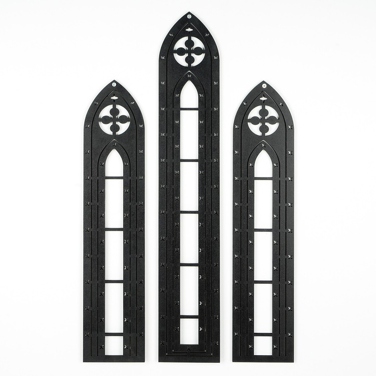 Decoratiune de perete, CRY022, Dimensiune: 53 x 11 cm (2 bucăți), Negru - view 5