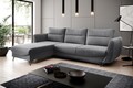 Coltar extensibil stanga 3 locuri ELTAP, LT-06SO, Silva, 276x201x100 cm, lemn/poliester, gri inchis