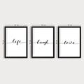 Set 3 tablouri decorative, SET_041, Lulu, 24x29 cm, plastic