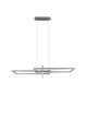 Lustra Salinas, TRIO, 110x40x150 cm, 34W, 1x SMD, metal, argintiu mat