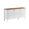 Consola, Tuvalle, Tuval 067, 150x76x39 cm, Stejar / Alb