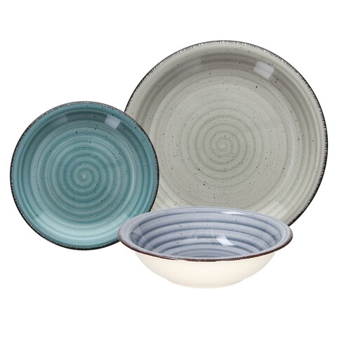 Serviciu de masa 18 piese, Louis Margot, Tognana, ceramica, multicolor