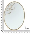 Oglinda decorativa Butterfly Line, Mauro Ferretti, 66x90 cm, fier, auriu