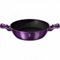 Cratita cu capac Royal, Berlinger Haus, 28 cm/3.8 L, aluminiu forjat si marmura, mov