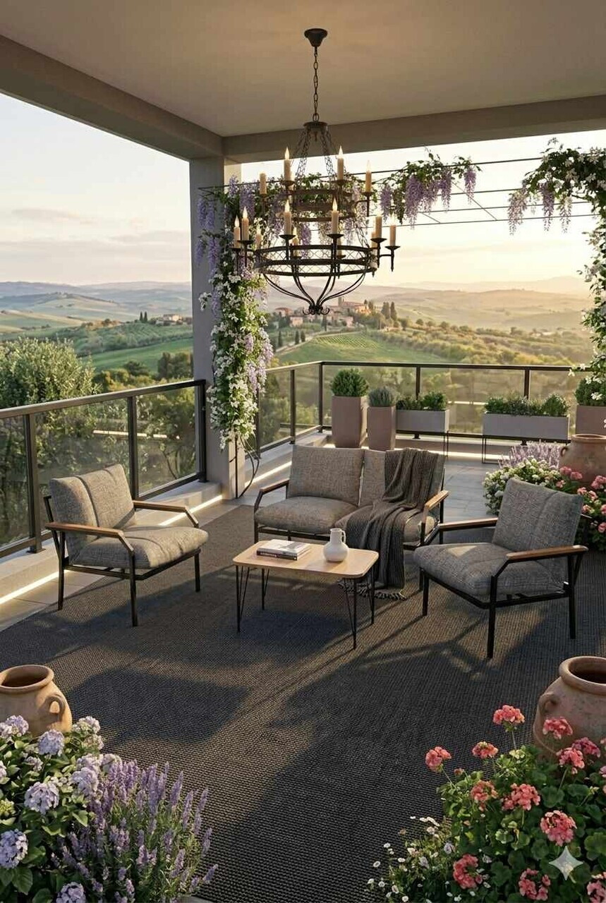 Set mobilier de gradina, Hanah Home, Alya, Gri — imaginea 2