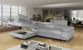 Coltar extensibil stanga 4 locuri, ELTAP, Anton, 272x203x85 cm, lemn/poliester, gri deschis