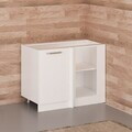 Dulap pentru bucatarie, Hanah Home, Minar, 105x72x56 cm, Alb