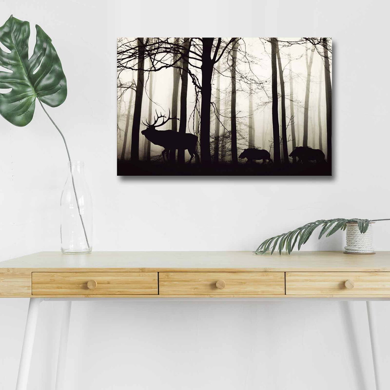 Tablou decorativ cu lumina LED, 4570DHDACT-080, Dimensiune: 45 x 70 cm, Multicolor - view 2