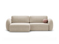 Coltar extensibil reversibil 4 locuri, Tonale, Cosmopolitan Design, 262x149x88 cm, tesatura chenille, bej inchis