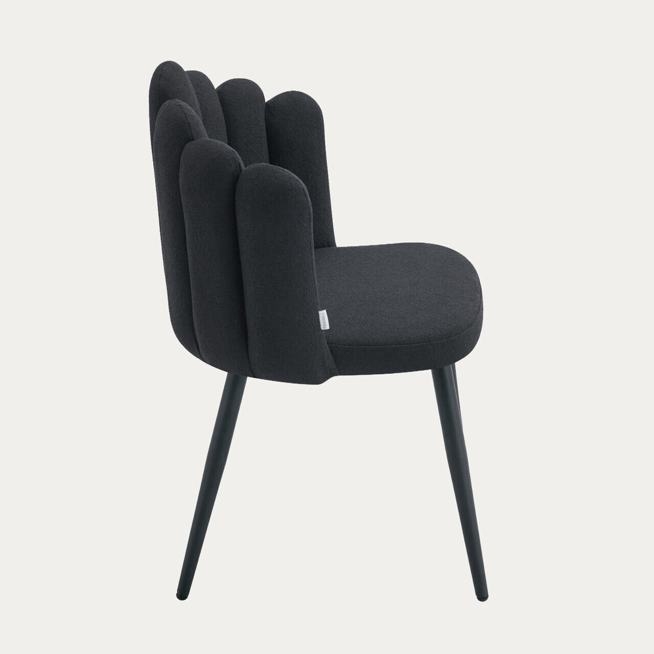 Scaun Aula Pro, Homla, 56x55x86 cm, metal/poliester, negru — imaginea 5