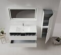 Dulap de baie cu chiuvetă, Hanah Home, Nest 121 v2, Cașmir mat