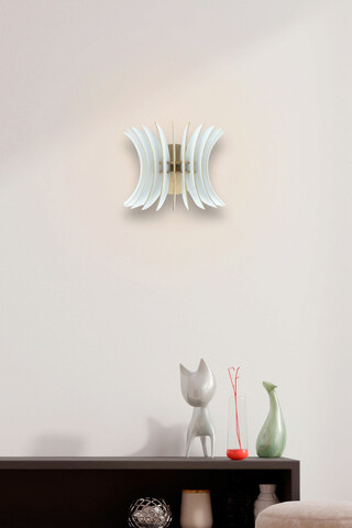 Aplica de perete, FullHouse, 390FLH2101, MDF  , Alb