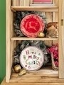 Platou panettone, Tognana, Natale Renna Rossa, 30 cm Ø, portelan, multicolor