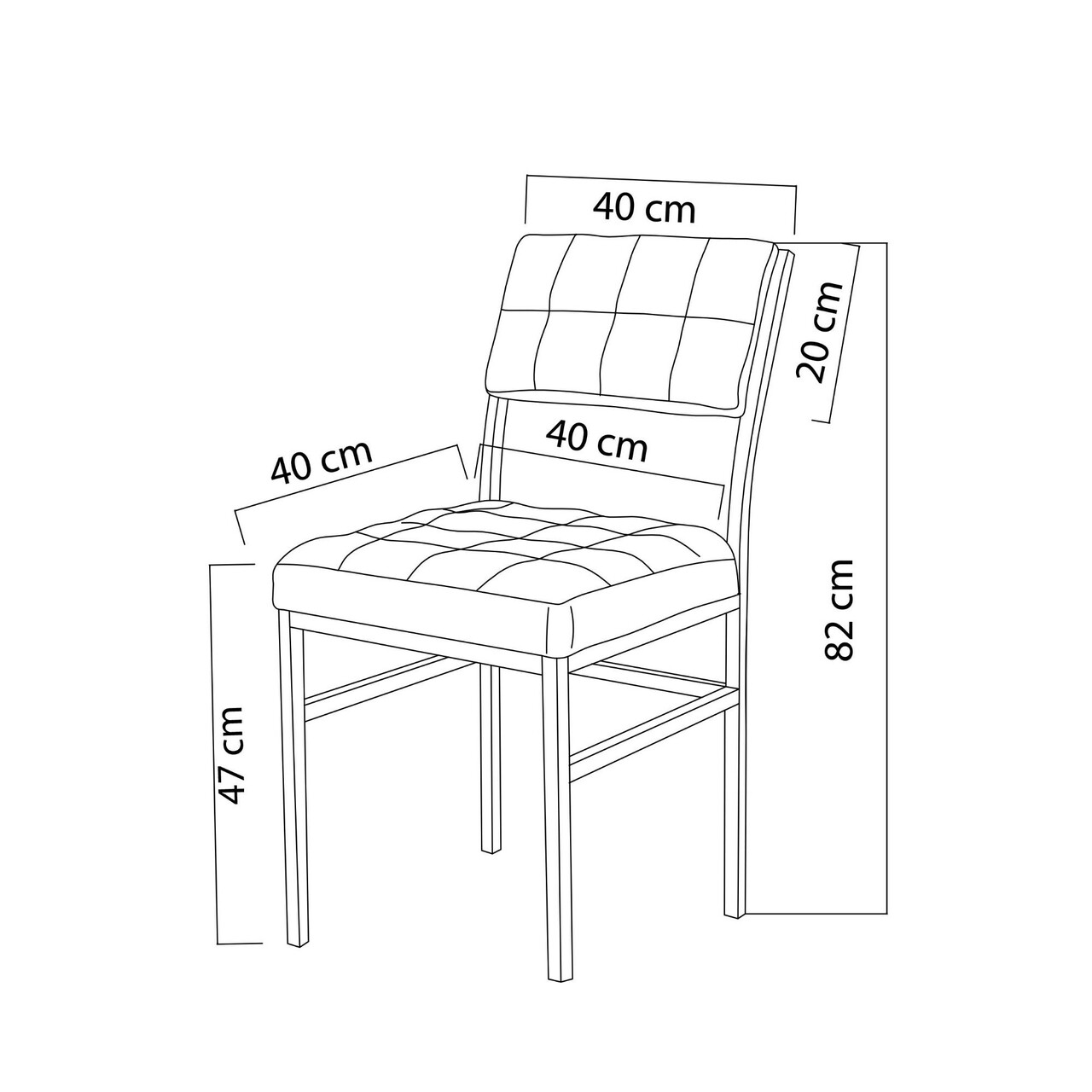 Set masa extensibila si scaune, Hanah Home, Dubai, Crem/Negru - view 6