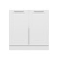 Dulap pentru bucatarie, Hanah Home, Minar, 80x87x58 cm, Alb