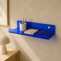 Raft de perete acrilic, Hanah Home, Vivid, 30x10x4 cm, Albastru