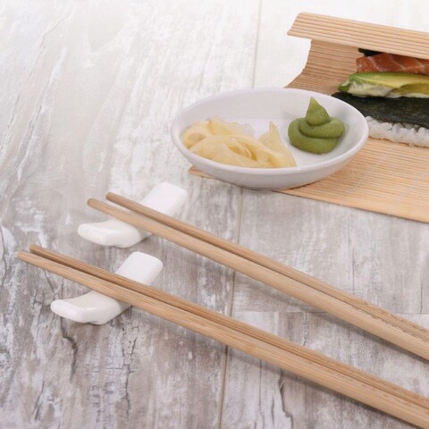 Set 7 piese pentru sushi Excellent Houseware, portelan, alb
