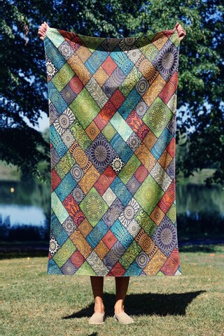 Prosop de plaja, Astacura, Ethnic 70, 70x130 cm, 70% poliester/30% poliamida, Multicolor