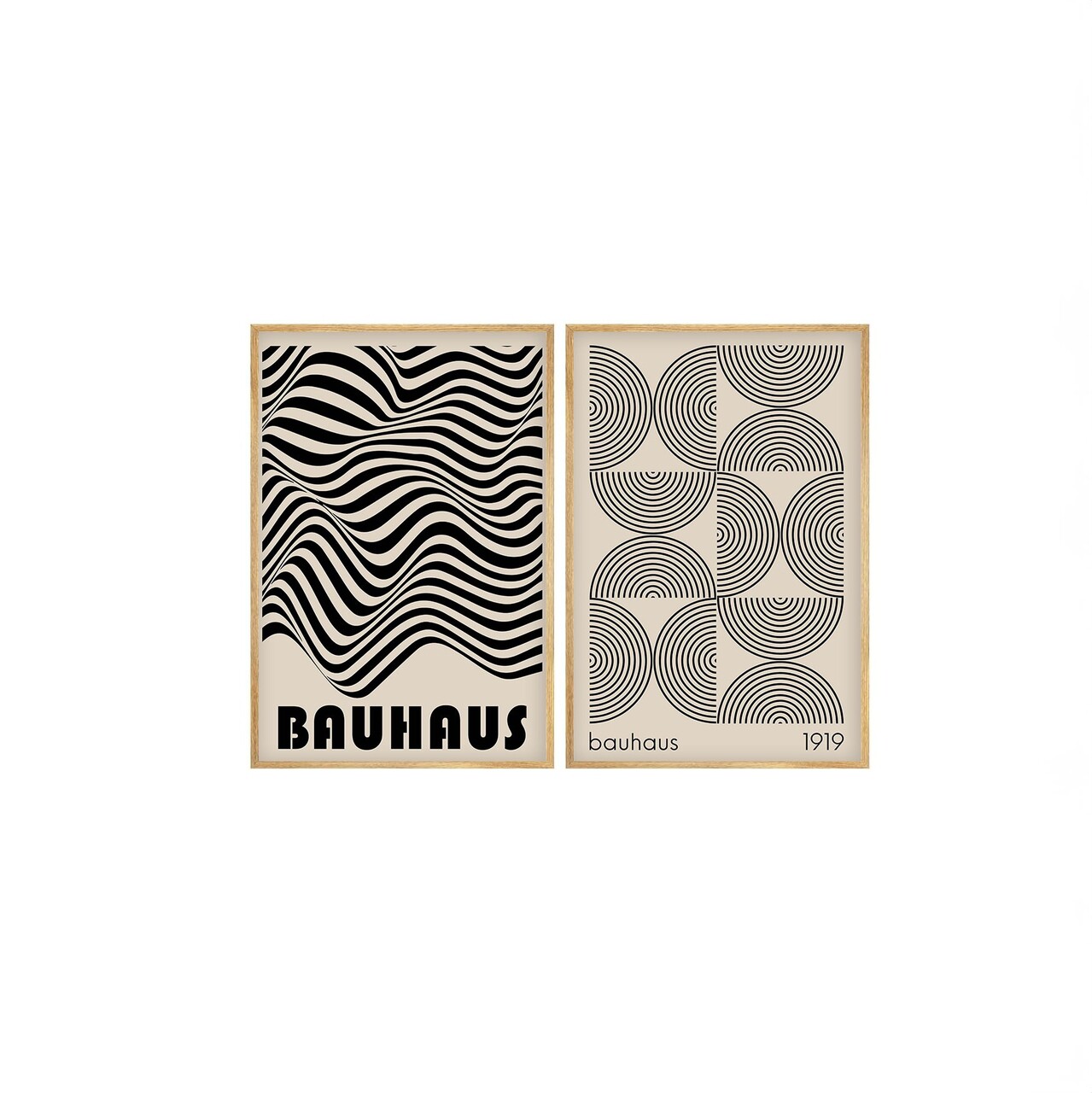 Set 2 tablouri decorative, Huhu247, Cadru: 100% LEMN MASIV (Grosime: 2 cm), Multicolor - view 2