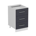 Dulap pentru bucatarie, Hanah Home, Minar, 50x87x58 cm, Alb / Antracit