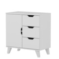 Dulap, Inarch, Valencia 3+1, 72x76x40 cm, PAL, Alb