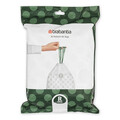 Set 40 saci de gunoi, Brabantia, PerfectFit, marimea R, 36 L, nailon, alb