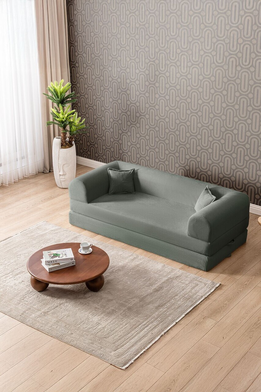 Canapea extensibila 3 locuri, Atelier del Sofa, 118FVL1307, Tesatura plus reiata, Verde - view 3