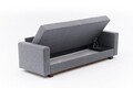 Canapea extensibila 3 locuri, Balcab Home, 825BLC5246, Lemn / MDF / PAL, Gri