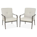 Set 2 fotolii exterior Sorrento, 70x84x95 cm, aluminiu, bronz/gri