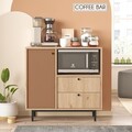 Dulap multifunctional, Locelso, RE1-SK, Stejar / Tigla Roșu