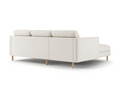 Coltar stanga 3 locuri, Eden, Micadoni, 250x150x90 cm, catifea, bej