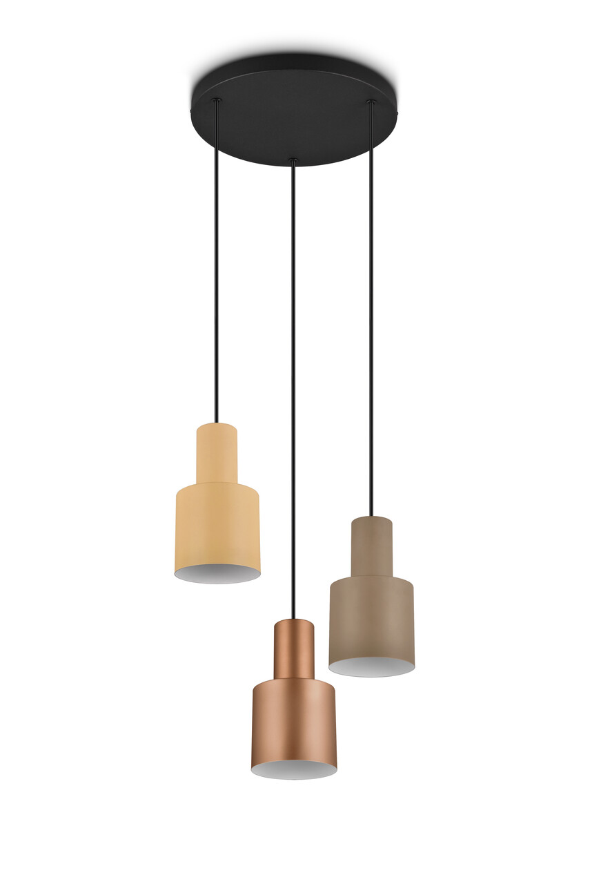 Lustra Agudo, TRIO, 30x150 cm, 40W, 3x E27, metal, multicolor