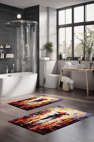 Set covorase de baie, Cartwright, CT-5116, Poliester, Multicolor