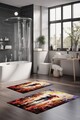 Set covorase de baie, Cartwright, CT-5116, Poliester, Multicolor