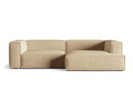 Coltar modular dreapta 4 locuri, Nuria-88, Micadoni Home, 292x147x72 cm, catifea, bej nude