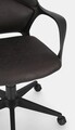 Scaun de birou Damon, Bizzotto, poliester, negru