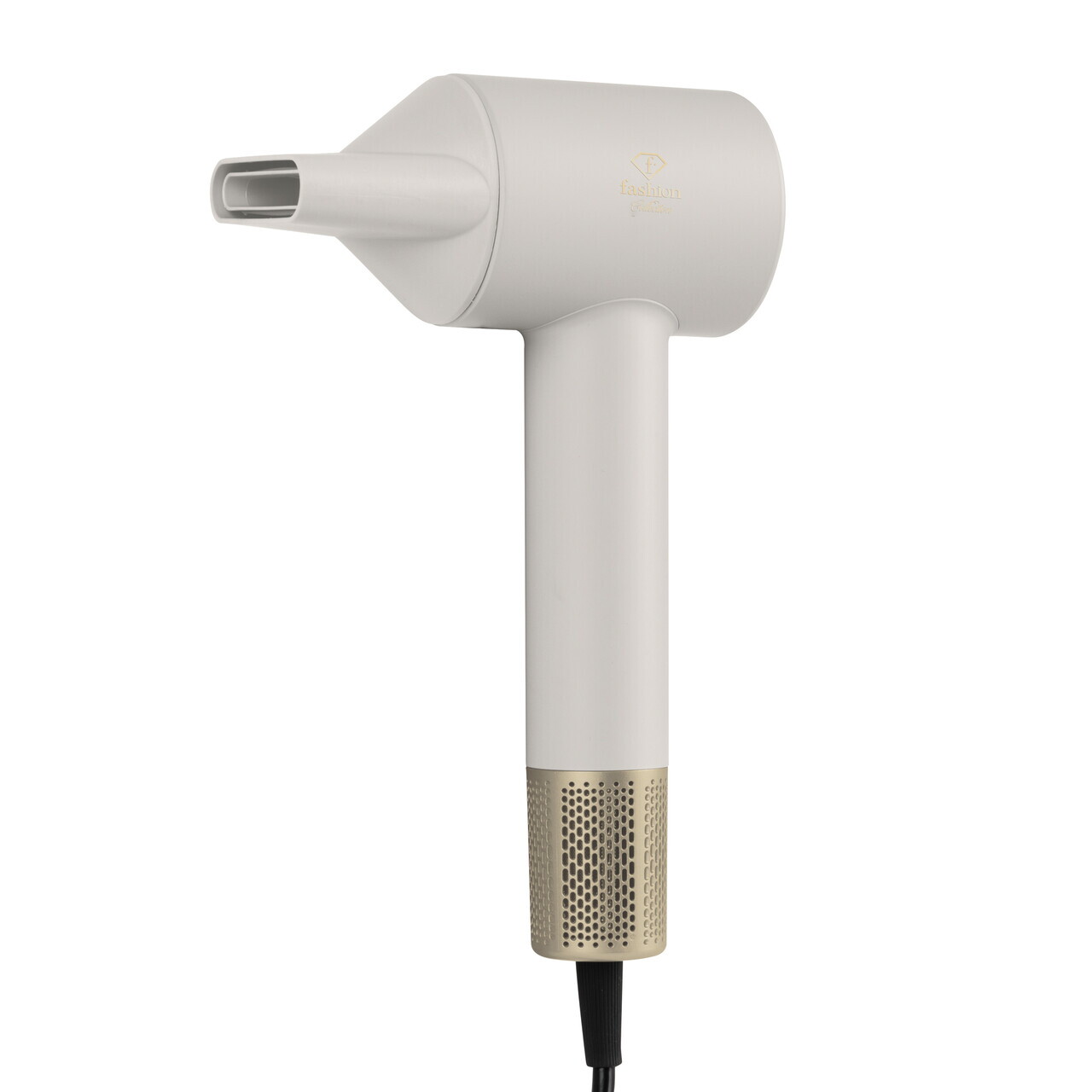 Uscator de par Fashion TV, Matte Cream-Gold, 1350-1600W, 3 viteze, 3 trepte de temperatura, crem - imagine 4