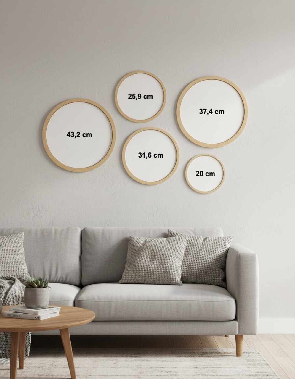 Tablou decorativ (5 Pieces), Iaht-23, Dimensiuni: 43,5 x 43,5 cm (1 bucată), Multicolor - view 3
