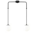 Lustra, Opviq, 892OPV1471, Fier, Alb/Negru