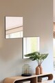 Oglinda decorativa, Mirrorland, Rectangular, Oglindă indestructibilă cu obturator, Argintiu