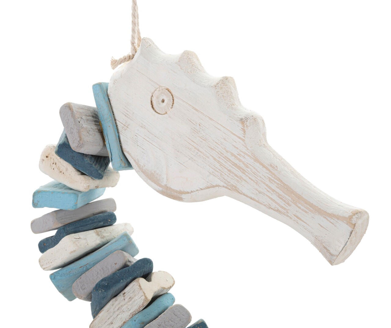 Decoratiune suspendabila Sea Horse, Mauro Ferretti, 22x6x55 cm, lemn de tanoak, multicolor - view 5