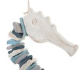 Decoratiune suspendabila Sea Horse, Mauro Ferretti, 22x6x55 cm, lemn de tanoak, multicolor