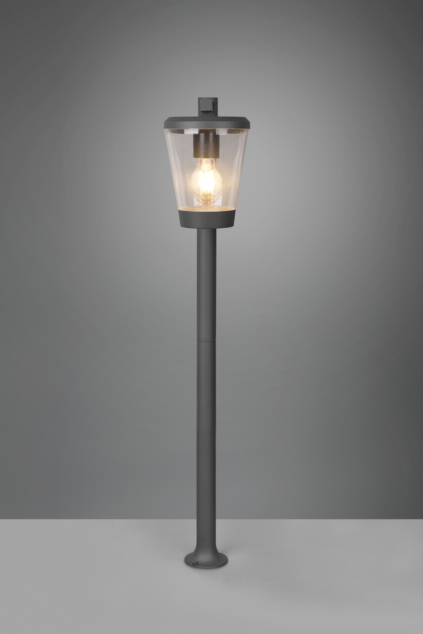 Lampadar de exterior Cavado, TRIO, 16x27x100 cm, 40W, 1x E27, aluminiu, antracit - 1 | YEO