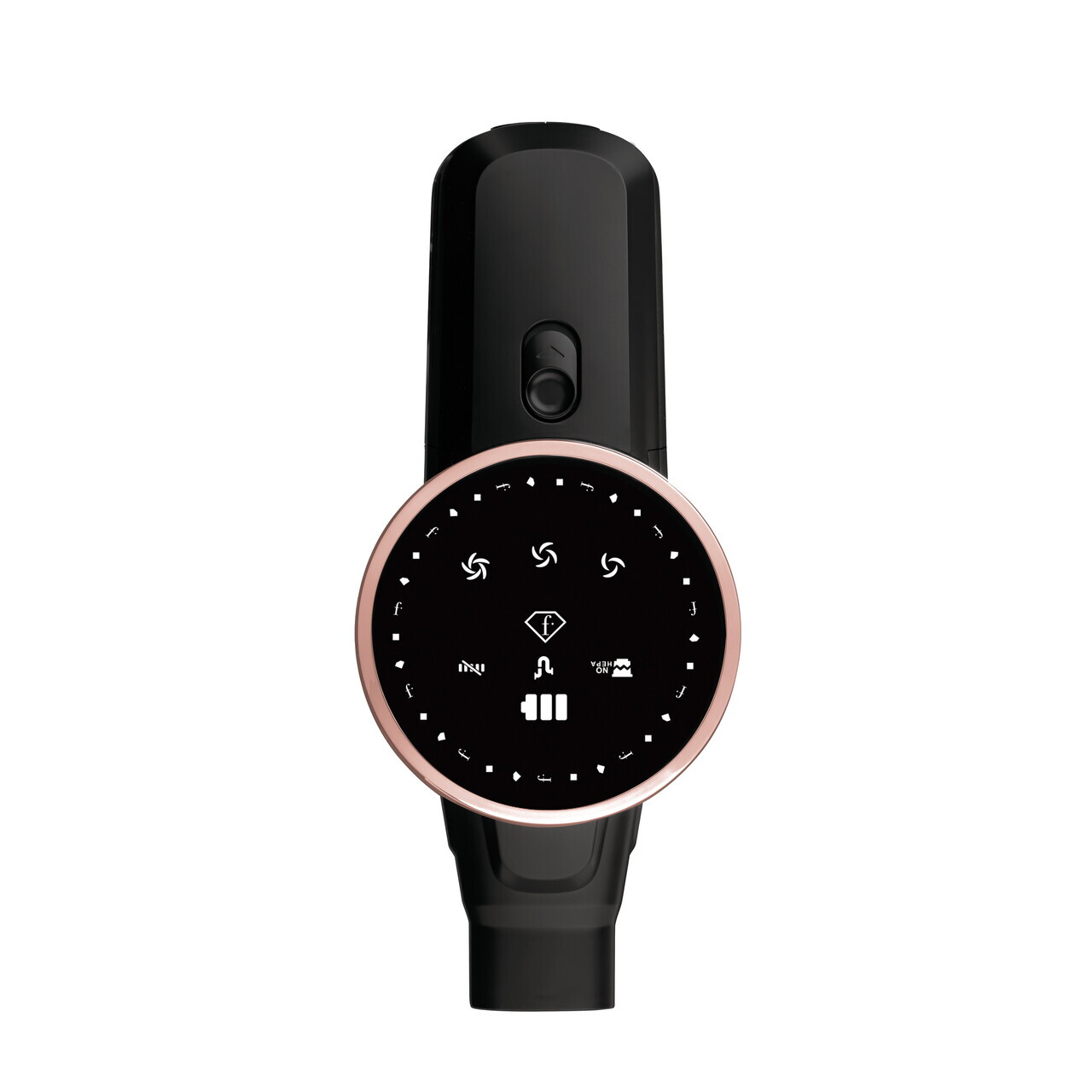 Aspirator vertical Fashion TV, Matte Black-Rose Gold, 250 W, 3 viteze, negru - imagine 7