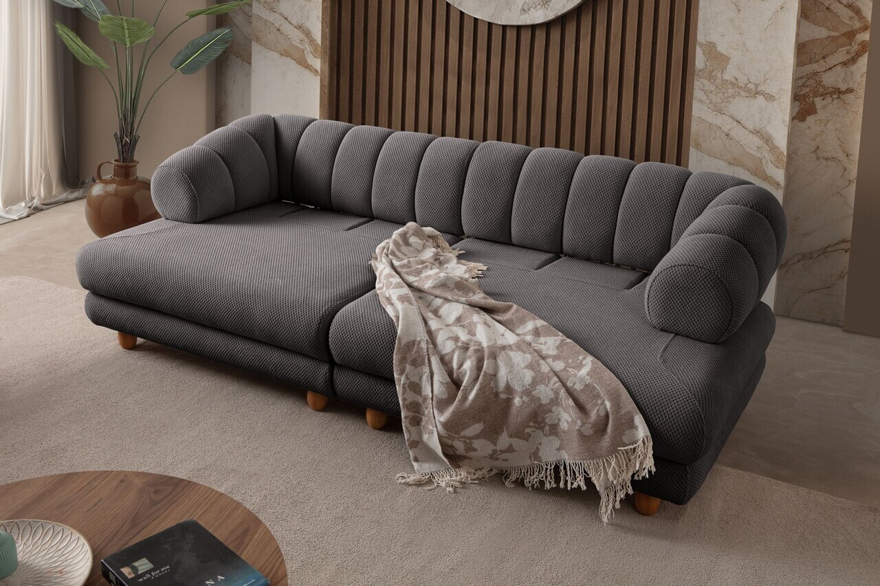 Canapea 3 locuri, Atelier del Sofa, 752EST1155, Lemn de carpen/PAL melaminat, Antracit - view 10