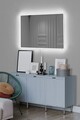 Oglinda cu Iluminare Led, Mirrorland, Rectangular, Oglindă indestructibilă cu obturator, Alb