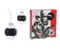 Set 4 globuri cu eticheta si creta Xmas, Excellent Houseware, 8.5 cm, polistiren