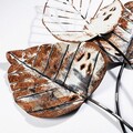 Decoratiune de perete, Fall 1, Metal, Dimensiune: 45 x 85 cm, Maro / Negru