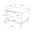 Noptiera, Locelso, On14-Su, 53.6x42.4x44.5 cm, PAL, Nuc / Stejar